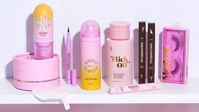 Some of the brand’s beauty products. Picture: Supplied