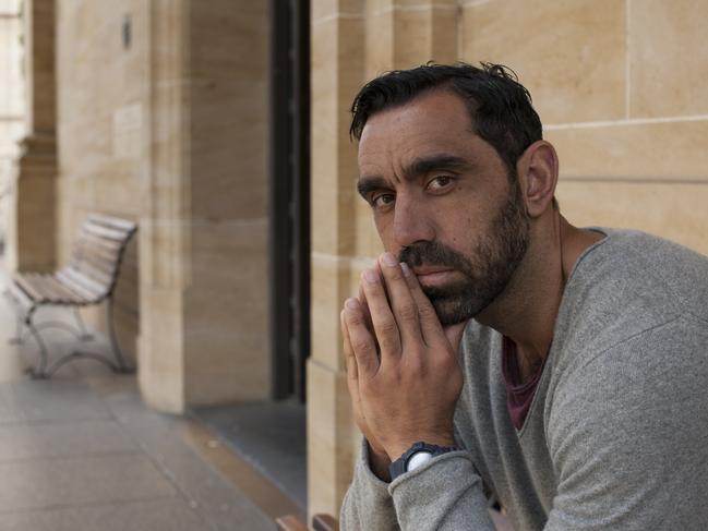 AFL player Adam Goodes in Adelaide. Photo: ‘Who Do You Think You Are?’, SBS/Artermis International &amp; Serendipity Productions