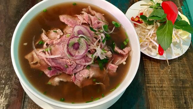 Cafe O-Mai, Annerley, Beef pho. Picture: Belinda Seeney