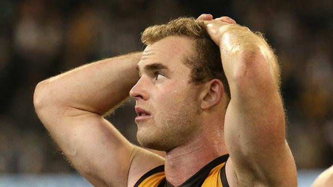 Tom Mitchell almost got leather poisoning in 2017. Picture: Wayne Ludbey