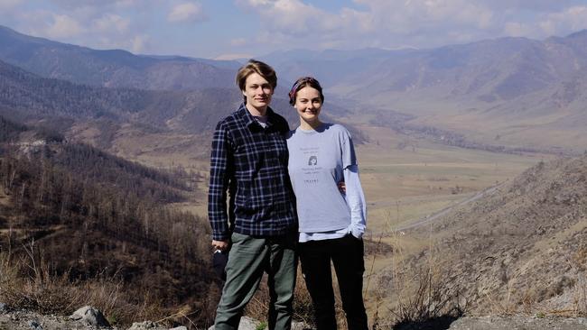 James Cater with his girlfriend Anna. Picture: supplied