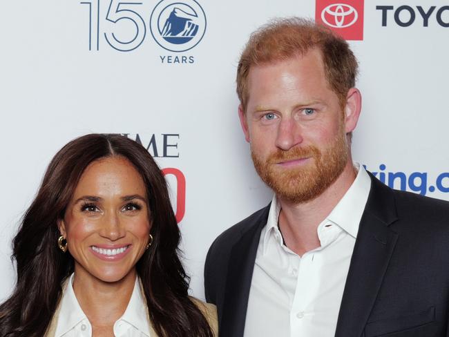 NEW YORK, NEW YORK - APRIL 23: (L-R) Meghan, Duchess of Sussex and Prince Harry, Duke of Sussex attend the 2025 TIME100 Summit at Jazz at Lincoln Center on April 23, 2025 in New York City.  (Photo by Craig Barritt/Getty Images for TIME)