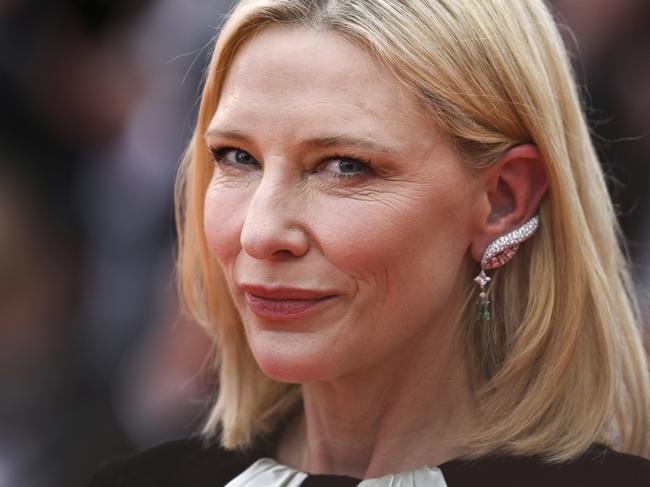 CANNES, FRANCE - MAY 20: Cate Blanchett attends the "Killers Of The Flower Moon" red carpet during the 76th annual Cannes film festival at Palais des Festivals on May 20, 2023 in Cannes, France. (Photo by Gareth Cattermole/Getty Images)