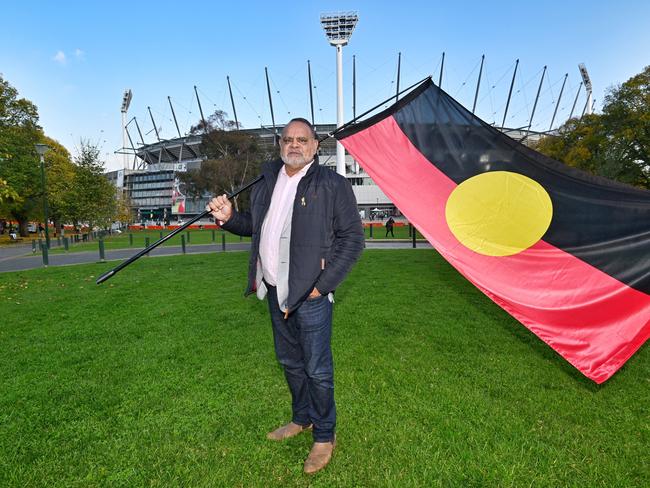 Michael Long outside the MCG Picture: Tony Gough