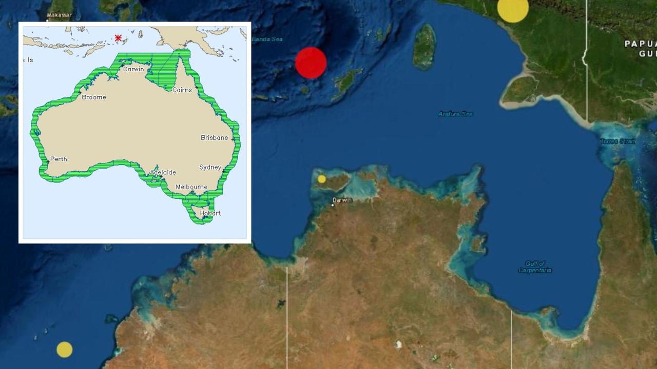 Darwin Earthquake: Bureau of Meteorology confirmed quake in Banda Sea ...