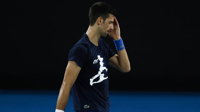 Novak Djokovic has been cleared to play at next year’s Australian Open. Picture: Getty Images