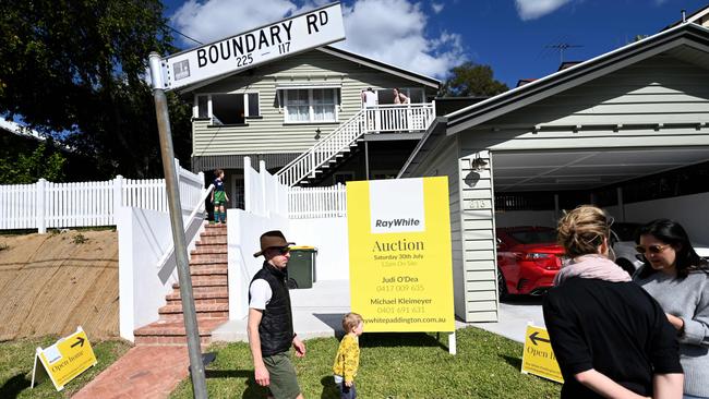 A ‘Queenslander’ house for sale in Brisbane. Picture: Dan Peled