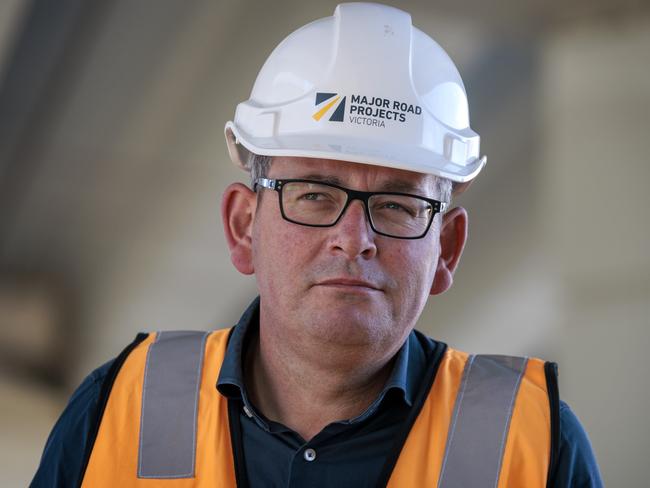 MELBOURNE, AUSTRALIA - NewsWire Photos FEBRUARY 13, 2022: Premier, Daniel Andrews speaking at a press conference at Merinda Park Station in Cranbourne. Picture: NCA NewsWire / David Geraghty