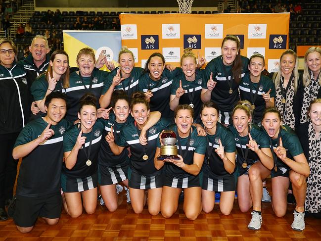 The Tasmanian Magpies won the Australian Netball League grand final in 2018. Picture: Mark Nolan/Getty Images