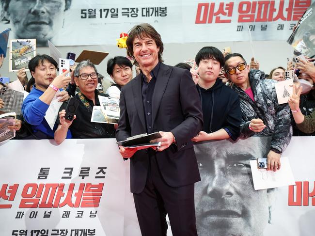 Cruise attends the Korea Premiere Red Carpet for ‘Mission: Impossible – The Final Reckoning’. Picture: Chung Sung-Jun/Getty Images for Paramount
