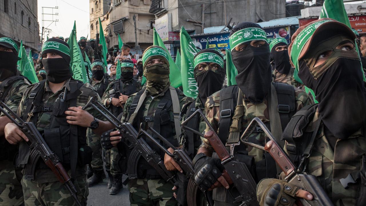 Palestinian Hamas militants. Picture: Chris McGrath/Getty Images