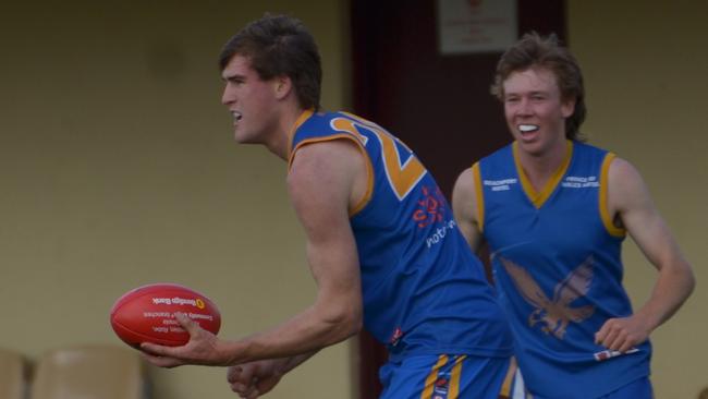 Mark Marriott in action for Hatherleigh. Picture: Mid South Eastern Football League.