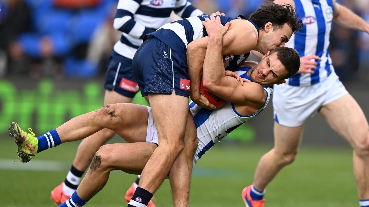 Jack Bowes sporting navy shorts in Tassie. (Photo by Steve Bell/Getty Images)