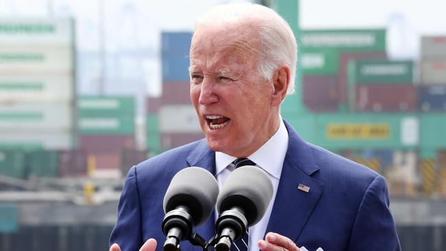 President Joe Biden speaking in Los Angeles, where he hosted Latin American leaders for a conference. Picture: Getty Images/AFP