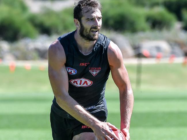 Jobe Watson has returned in top physical condition. Picture: Jake Nowakowski