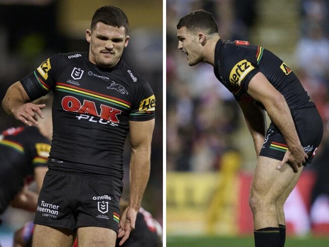 Nathan Cleary injured his hamstring.