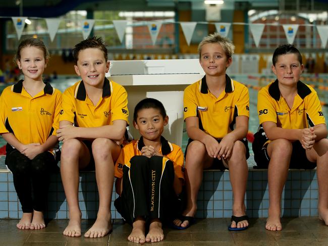 Members of the Blacktown City Swimming Club who brought home medals from the NSW Swimming Speedo Sprint Finals are Stephanie Clarence 7, Alexander Clarence 10, Jeffrey Lu 9, Joshua Hand 9, and Kaidan Hatchett 9.