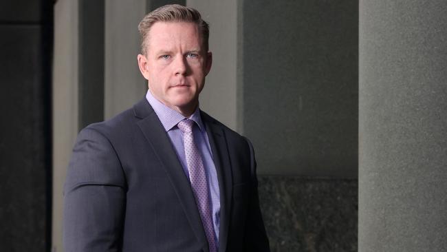 Youth Justice senior executive director Michael Drane outside QPS Headquarters. Picture: Tara Croser.