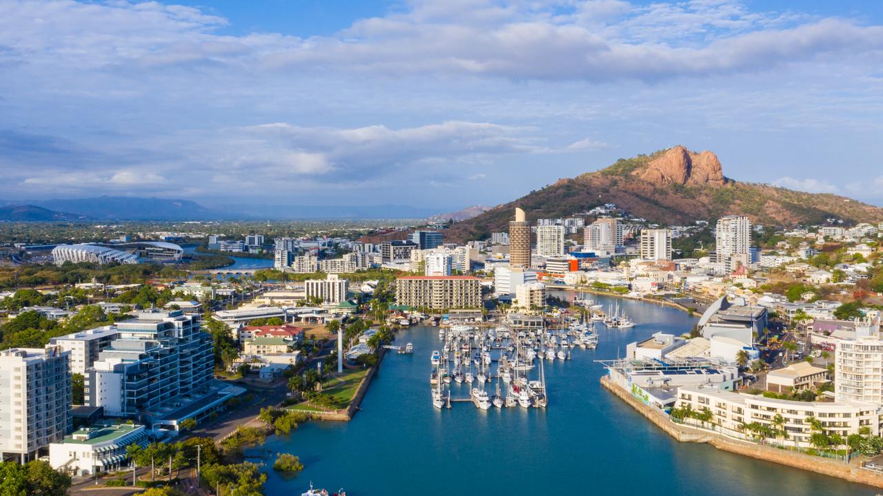 Aerial shot of Townsville