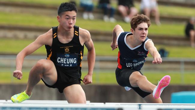 Intense! Callum Cheung of Sydney Grammar School and Leo Brown of Pittwater House. Pic: Jeremy Ng