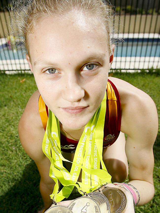  As a child at Milton State School she won medals. 