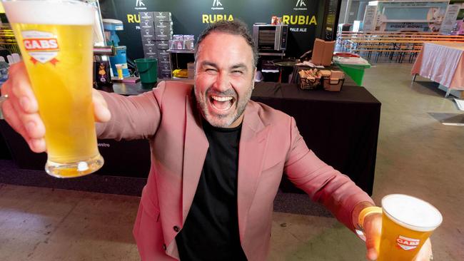 Miguel Maestre with Rubia Pale Ale at the Great Australasian Beer Spectapular at Brisbane Convention and Exhibition Centre. Picture: Richard Walker