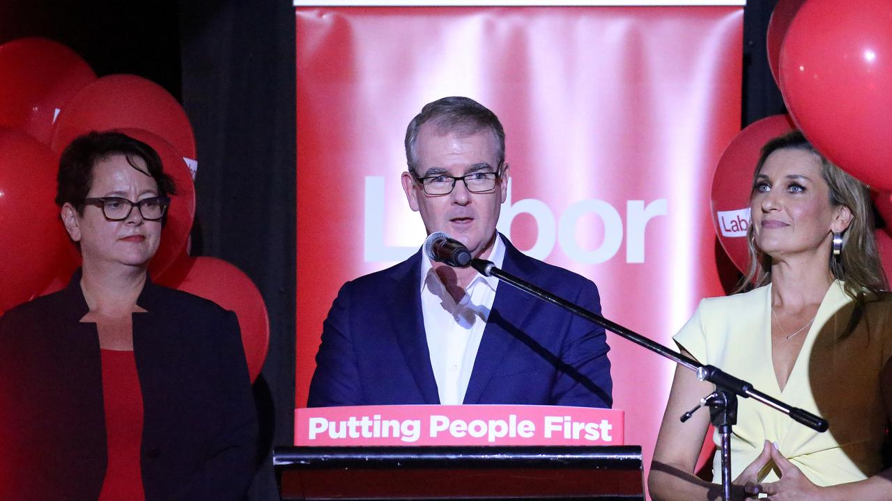 Deputy Labor Leader Penny Sharpe (left) is an “ornament” according to Michael Daley (centre). Picture: Tim Hunter.