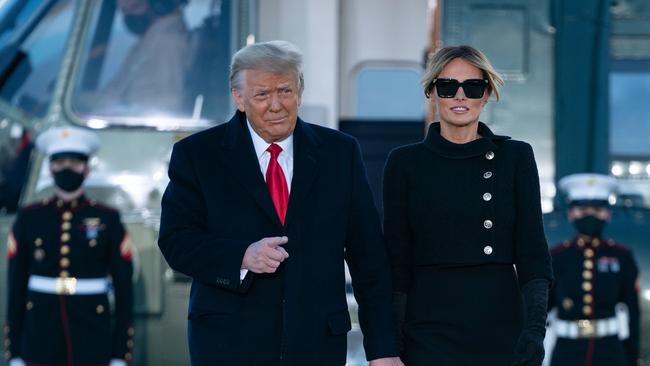 Melania Trump spoke of the “generous and caring man who I have been with through the best of times and the worst of times”. Picture: Alex Edelman/AFP