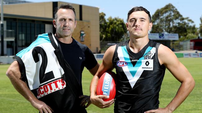 Sam Powell-Pepper will wear No. 2 — previously worn by Darryl Wakelin — at Port Adelaide. Picture: Calum Robertson