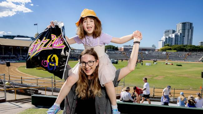 Kathy Dickerson from Rochedale with five-year-old Ripley at day three of the Ekka Royal Queensland Show at Brisbane Showgrounds, Monday, August 14, 2023 - Picture: Richard Walker