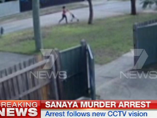 CCTV stills showing Sofina Nikat pushing a pram through the Darebin Creek park.