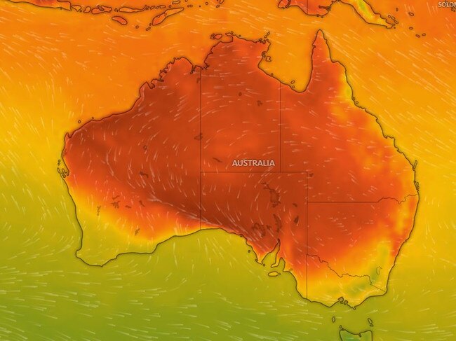 Temperatures on Sunday afternoon. Picture Windy.JPG