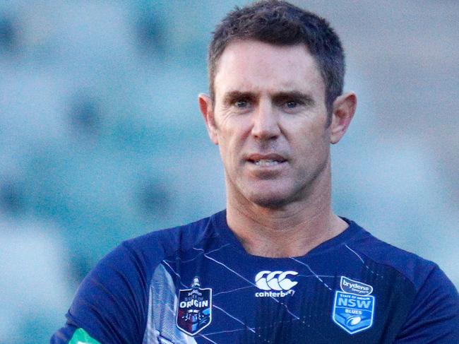 Coach of the Blues Brad Fittler during a NSW Blues State of Origin III training session at Allianz Stadium in Sydney on Sunday, July 8, 2018. (AAP Image/Jeremy Ng) NO ARCHIVING  (Photo by JEREMY NG/AAPIMAGE)