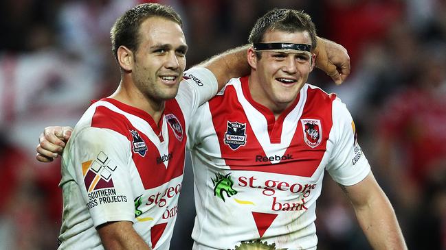 Dragons Brett Morris and Jason Nightingale were deadly together.