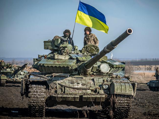 File photo of Ukrainian soldiers from the 93rd Cold Yar Brigade of the Ukraine Armed Forces in the Russian-backed rebel held Donetsk frontline. Ukraine on Wednesday Feb 23, 2022 declared a 30-day state of emergency and began calling up reservists aged 18-60 for service of up to one year into the armed forces amid fears of an all-out invasion by Russia. On February 21, Russian President Vladimir Putin said he was recognizing the independence of territories under the control of Moscow-backed separatists in eastern Ukraine and that he would send Russian troops there, moves condemned by Kyiv, the UN, the West, and various countries.