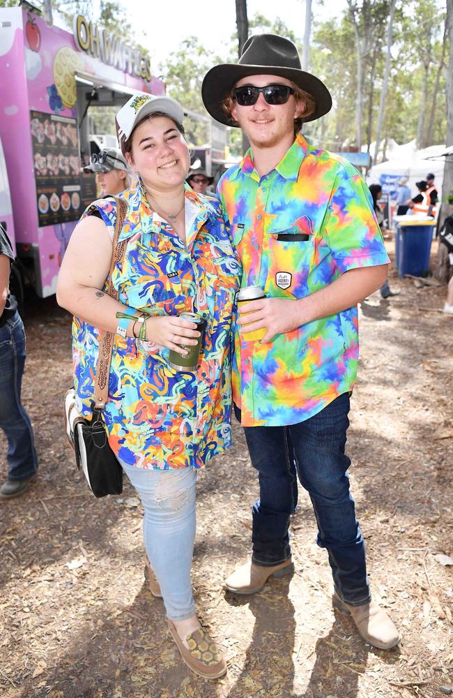 Shawna Rasmussen and Ben Poole at Gympie Music Muster. Picture: Patrick Woods.