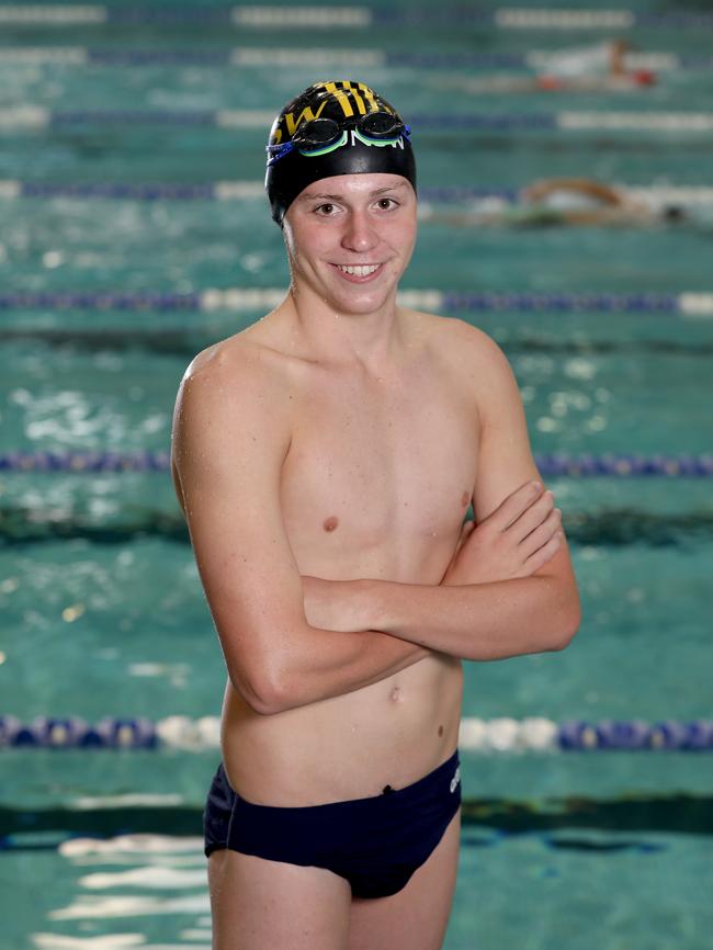 Stuart Swinburn is among the best young swimmers in the country. Picture: Chris Pavlich.