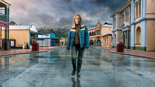 Marta Dusseldorp in Bay Of Fires, which was filmed on Tasmania’s West Coast. Picture: ABC TV