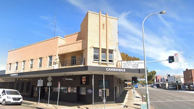 The Cambridge Hotel now has three “times of concern” where known positive cases attended. Picture: Google Maps.