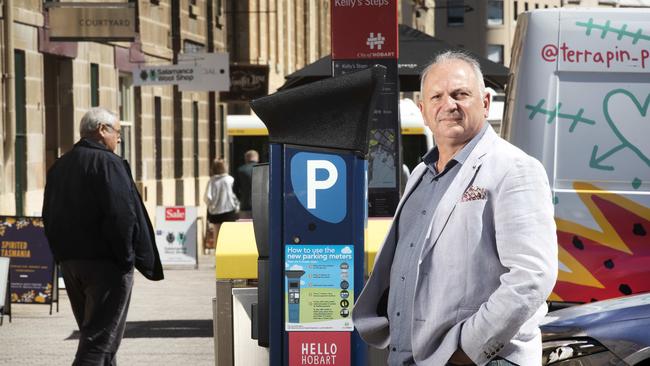 City of Hobart Councillor Marti Zucco says the parking meters in Salamanca and Hobart need to be re-evaluated. Picture: Chris Kidd