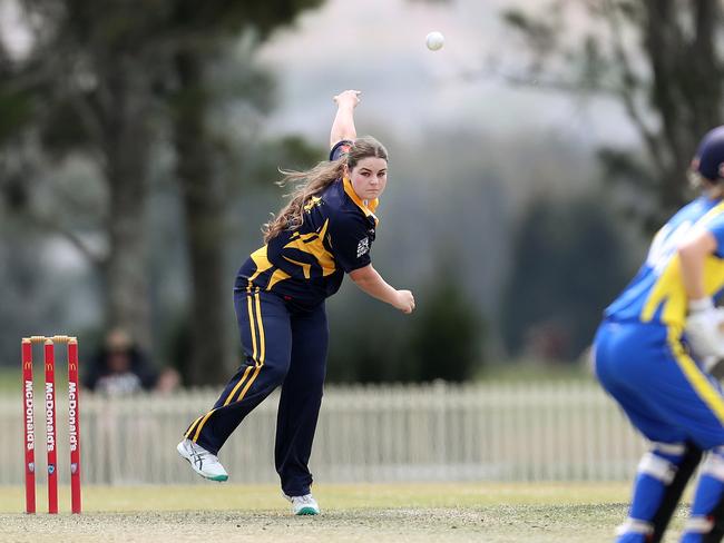 Greater Hunter Coast all-rounder Sophie McCrae saved her side with the bat against Bankstown. Picture: Sue Graham