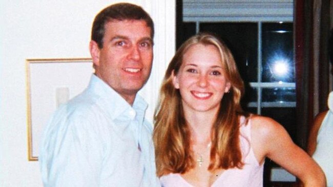 Prince Andrew with Virginia Roberts, then 17, in 2001. He denies they had sex