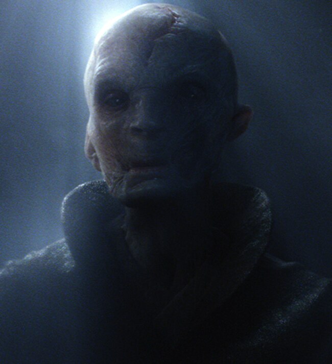 Supreme Leader Snoke. He’s one ugly dude.