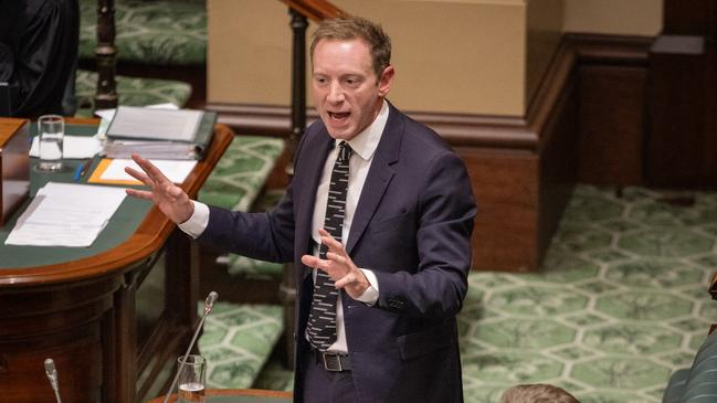 Opposition Leader David Speirs in state parliament on November 30. Picture: NCA NewsWIRE / Emma Brasier