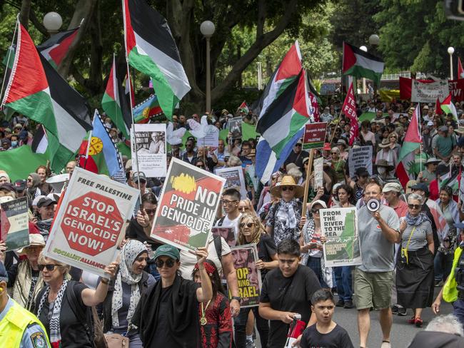 Many pro-Palestine protesters have little faith the ceasefire will hold. Picture: NewsWire / Simon Bullard.