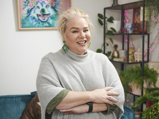 Yvie Jones at her Melbourne townhouse. Picture: Eugene Hyland