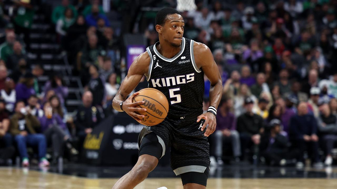 De'Aaron Fox scored 38 points in his playoffs debut. (Photo by Ezra Shaw/Getty Images)