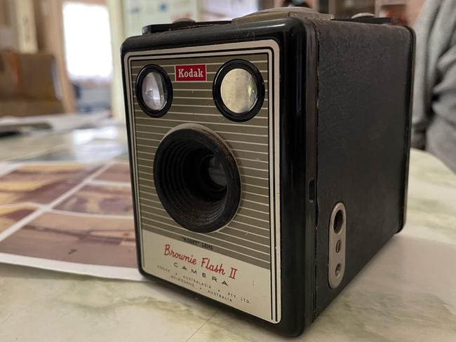 Alf Williams‘ camera. Purchased in 1954 when the Queen visited Townsville.