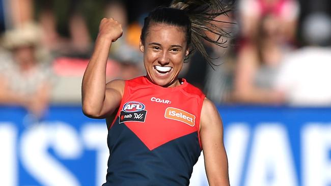 Melbourne smashed Fremantle at Casey Fields. Picture: Wayne Ludbey