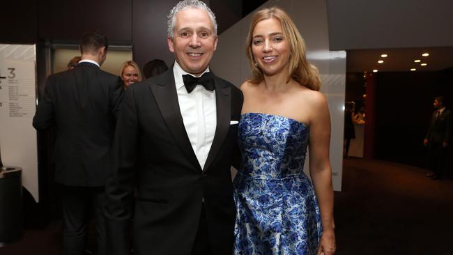 Andy Penn and wife Kallie Blauhorn. Picture: James Croucher.